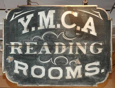 Lot 2236A - Painted YMCA Sign Circa 1900 Inscribed Y.M.C.A....