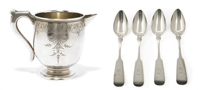 Lot 2252 - American Coin Silver Cream Jug Possibly Shulz...