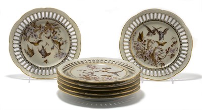 Lot 4468 - Set of Nine Pirkenhammer Reticulated Porcelain...