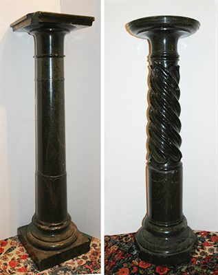 Lot 4210 - Two Neoclassical Style Marble Pedestals...