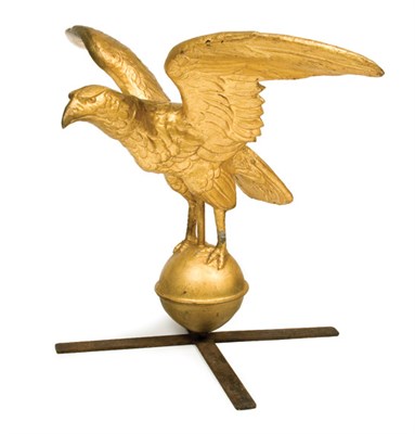 Lot 2113 - Gilt-Metal Eagle Weathervane Attributed to...