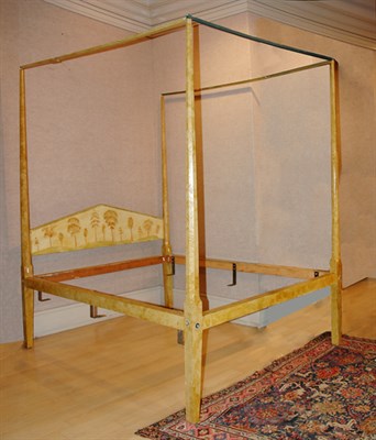 Lot 2229 - Painted Tester Bedstead 19th Century, the...