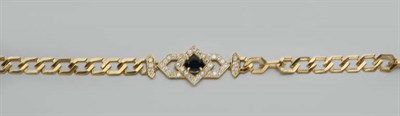 Lot 2874 - Gold, Sapphire and Diamond Necklace