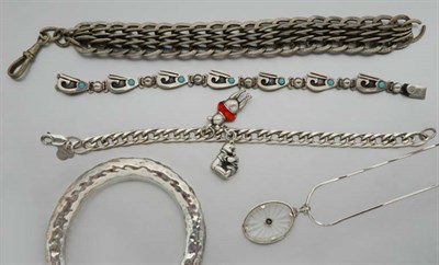 Lot 2913 - Assorted Group of Silver and Metal Jewelry