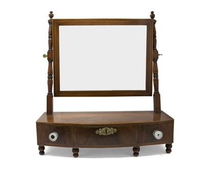 Lot 2191 - Federal Mahogany Dressing Glass Circa 1825...