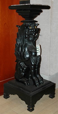 Lot 4199 - Victorian Carved and Ebonized Pedestal In the...
