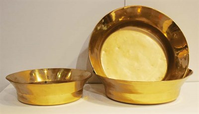 Lot 4464 - Three Russian Brass and Brass Plated Graduated...