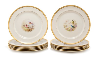 Lot 4553 - Set of Twelve Lenox Gilt Decorated Porcelain...
