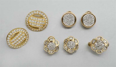 Lot 2751 - Group of Gold and Diamond Jewelry