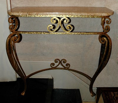 Lot 1154 - Neoclassical Style Marble Top Gilt-Metal...