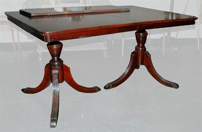 Lot 1160 - Regency Style Mahogany Double Pedestal Dining...