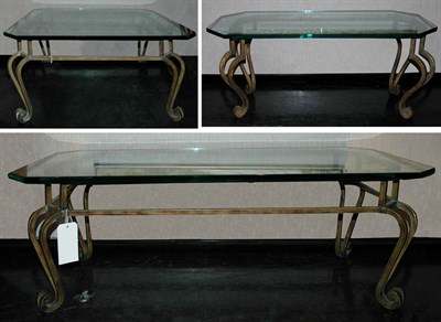 Lot 1170 - Group of Three Neoclassical Style Glass Top...