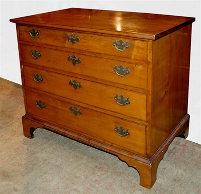 Lot 288 - George III Style Fruitwood Chest of Drawers...