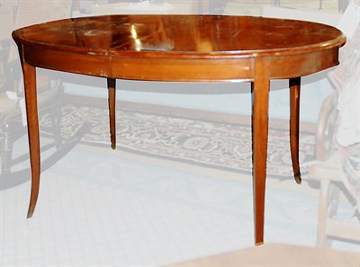 Lot 1211 - Continental Style Mahogany Oval Dining Table...