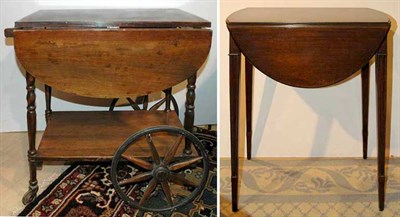 Lot 1212 - George III Style Mahogany Pembroke Table;...