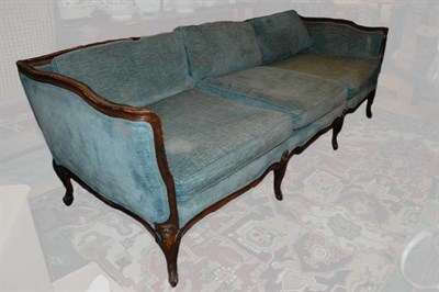 Lot 1215 - Louis XVI Style Mahogany Upholstered Sofa...