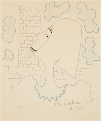 Lot 1005 - Jean Cocteau [FIGURE IN PROFILE] Color...