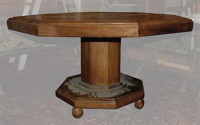 Lot 1239 - Victorian Style Fruitwood Octagonal Dining...
