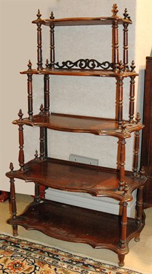 Lot 1273 - Victorian Style Mahogany Five-Tier Etagere...
