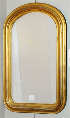 Lot 1296 - Victorian Gilt-Wood Arched Top Mirror Height...