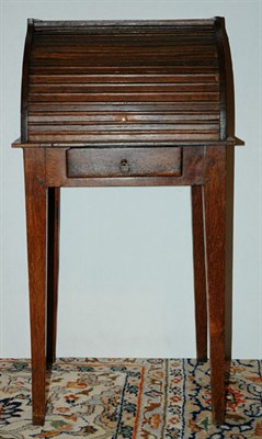 Lot 1298 - George III Style Mahogany Tambour Front Side...