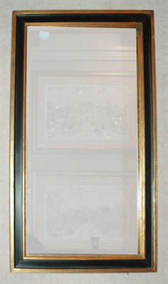 Lot 1305 - Neoclassical Style Black and Gold Painted...