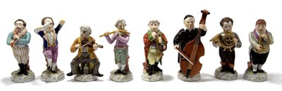 Lot 4254 - Austrian Porcelain Eight-Piece Band Including...