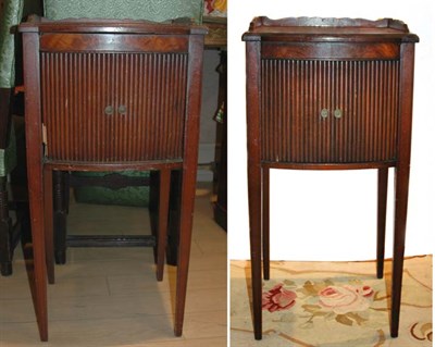 Lot 161 - Pair of George III Style Tambour Front...