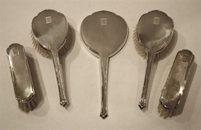 Lot 4315 - Elizabeth II Silver Lady's Dressing Set...