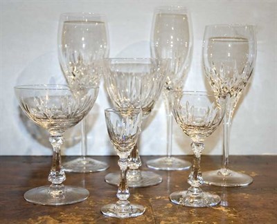 Lot 1318 - Group of Cut Glass Stemware Approximately...