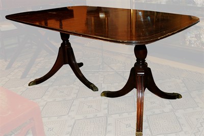 Lot 1321 - Regency Style Mahogany Double Pedestal Dining...