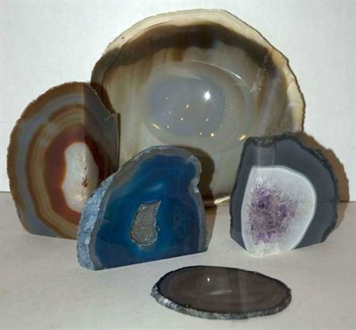Lot 1330 - Group of Polished Agate Mineral Carvings