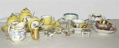 Lot 1338 - Group of Porcelain Dollhouse Table Articles...