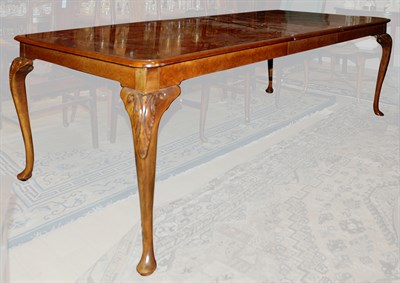 Lot 1391 - Queen Anne Style Walnut Extension Dining Table...