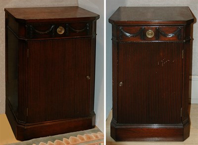 Lot 1432 - Pair of Neoclassical Style Mahogany Bedside...