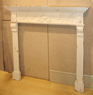 Lot 1451 - Neoclassical Style White Painted Wood...