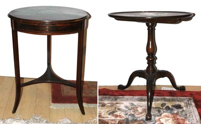 Lot 1471 - Two George III Style Circular Tables...