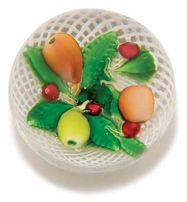 Lot 4226 - St. Louis Glass Fruit Paperweight Circa 1850...