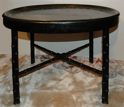 Lot 1493 - Victorian Mother-of-Pearl Inlaid Papier Mache...