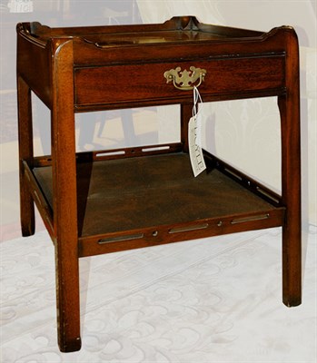 Lot 1495 - George III Style Mahogany Two-Tier Side Table...