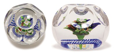 Lot 4241 - St. Louis Faceted Glass Upright Bouquet...