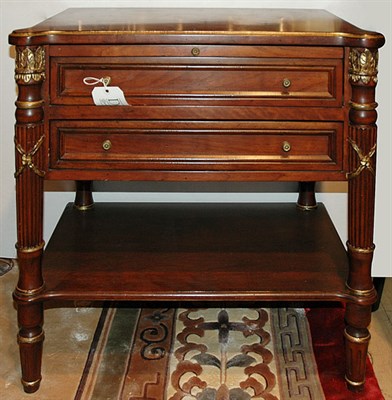 Lot 1503 - Louis XVI Style Parcel Gilt Mahogany Two-Tier...