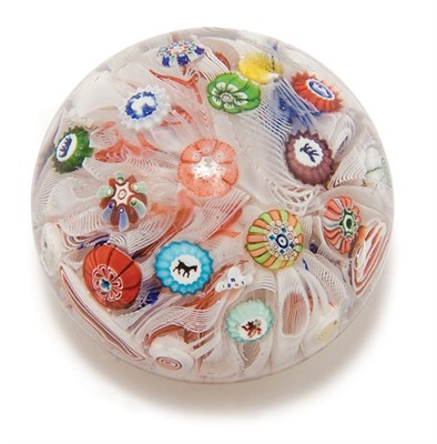 Lot 4232 - Baccarat Millefiore Glass Scatter Paperweight...