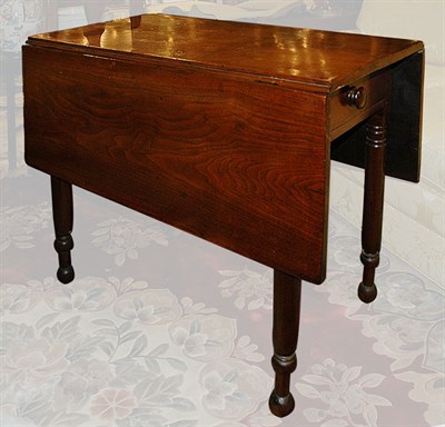 Lot 1506 - Federal Style Fruitwood Drop-Leaf Table Height...