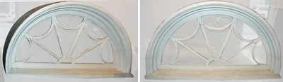 Lot 1530 - Pair of Neoclassical Style White Painted Wood...