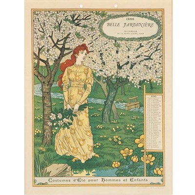 Lot 413 - Eugene Grasset (1841-1917) BELLE JARDINIERE...