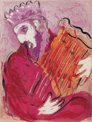 Lot 387 - Marc Chagall MOSES RECEIVING TABLETS OF THE...