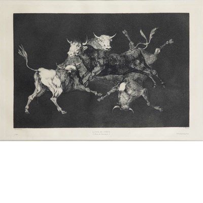 Lot 106 - Francisco de Goya LLUVIA DE TOROS (DELTEIL...