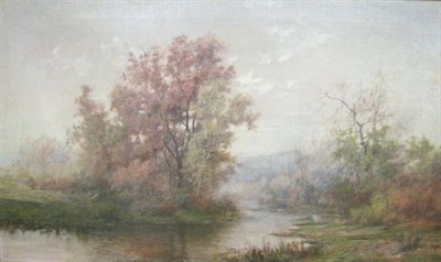 Lot 76 - C. Mullen 19th Century River Landscape Signed...
