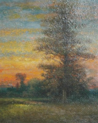 Lot 3054 - George W. King American, 1836-1922 Sunset in...